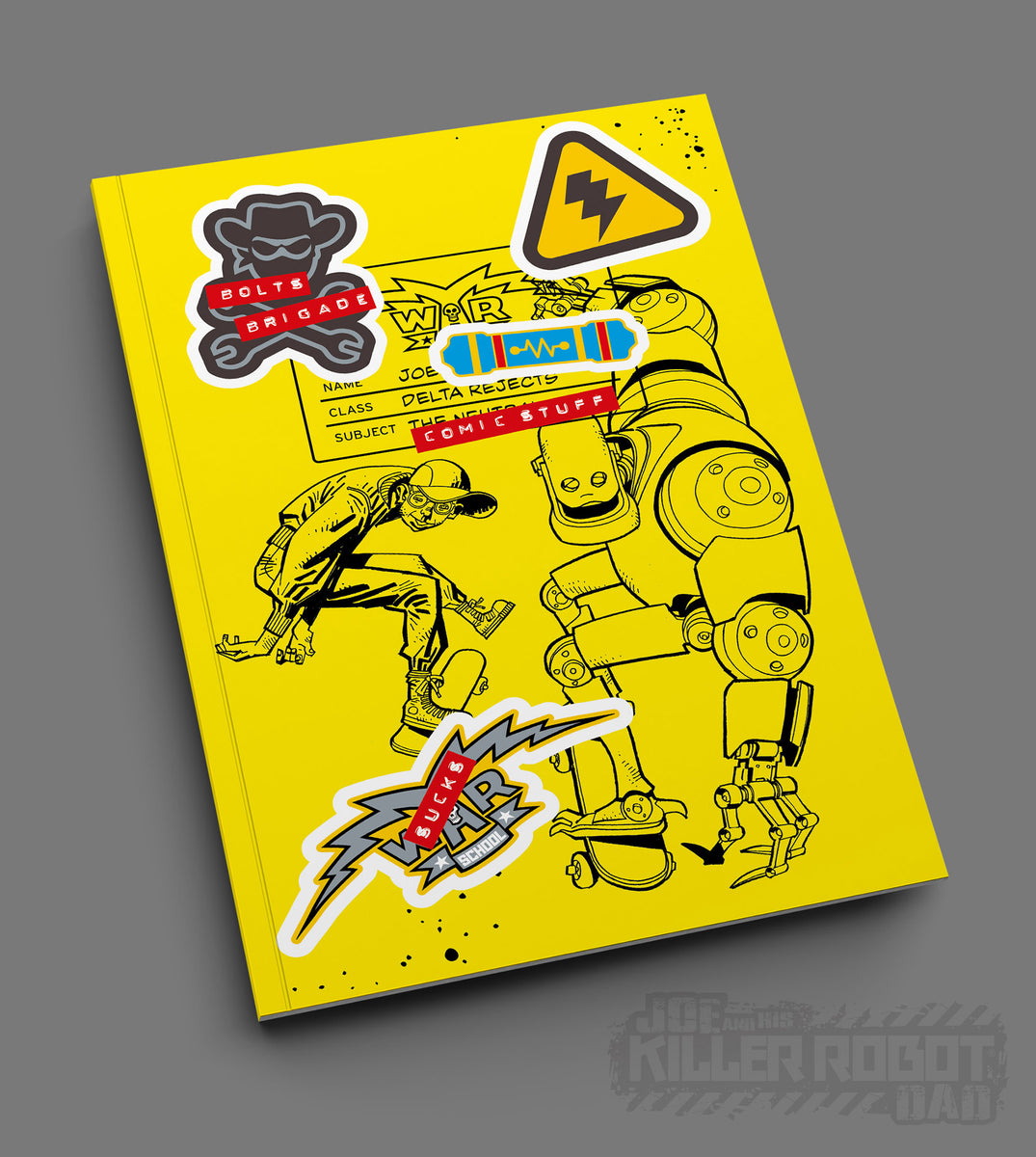 Joe and His Killer Robot Dad 'Comic Stuff' by Mark Mosedale, Mick