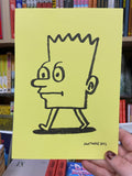 100% Unofficial Simpsons Comix with Signed Sketch by Jack Teagle
