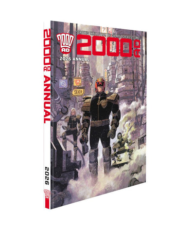 2000AD 2026 Annual by Rob Williams, Simon Bisley, Steve Dillon, Staz Johnson and more