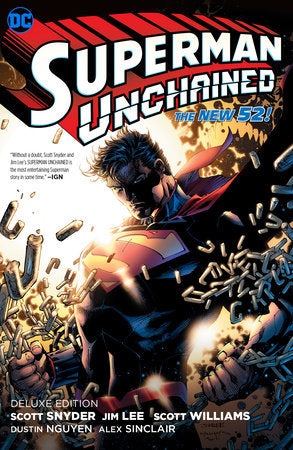 Superman Unchained The Deluxe Hardcover (2023 Edition) by Scott Snyder, Jim Lee and Dustin Nguyen
