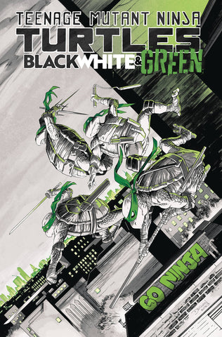 Pre-Order Teenage Mutant Ninja Turtles: Black, White and Green by Dave Baker, Paulina Ganucheau, Declan Shalvey, Tyler Boss and Riley Rossmo