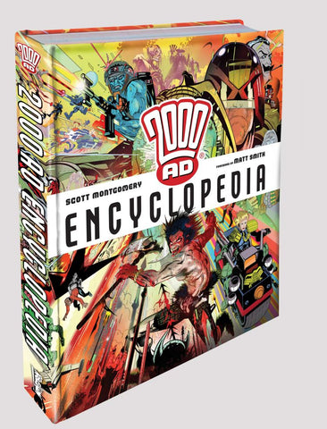 2000AD Encyclopedia with OK Comics Exclusive Signed Print by Scott Montgomery and Anna Readman